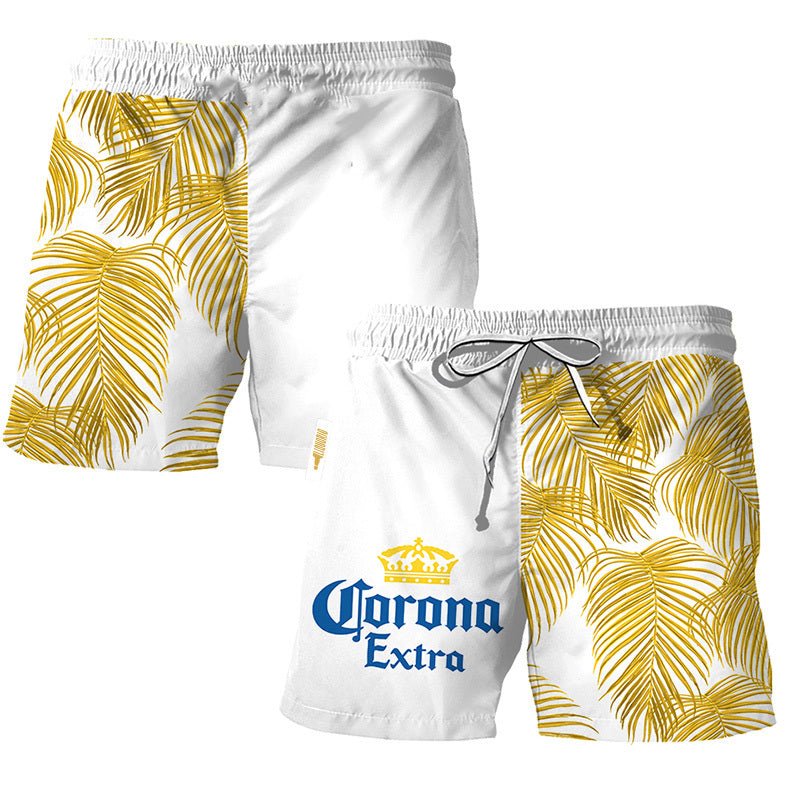 Corona Extra Tropical Fern Swim Trunks - VinoVogue.com