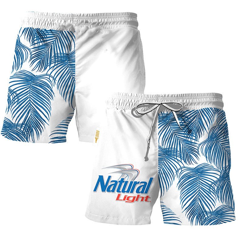 Natural Light Tropical Fern Swim Trunks - VinoVogue.com