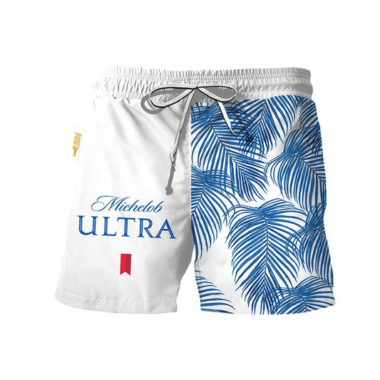 Michelob Ultra Tropical Fern Swim Trunks - VinoVogue.com