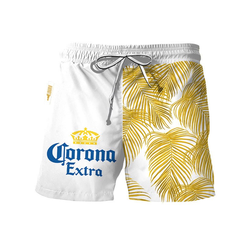 Corona Extra Tropical Fern Swim Trunks - VinoVogue.com