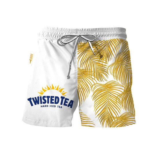 Twisted Tea Tropical Fern Swim Trunks - VinoVogue.com