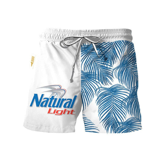 Natural Light Tropical Fern Swim Trunks - VinoVogue.com