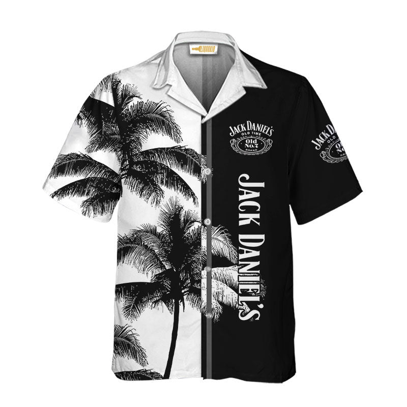 Jack Daniel's Island Palm Tree Hawaiian Shirt
