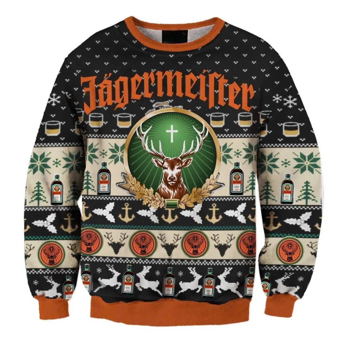 Jagermeister Christmas Holiday Ugly Sweater - VinoVogue.com