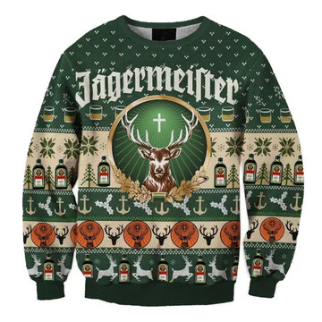 Jagermeister Christmas Holiday Ugly Sweater - VinoVogue.com