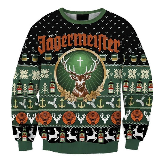 Jagermeister Christmas Holiday Ugly Sweater - VinoVogue.com