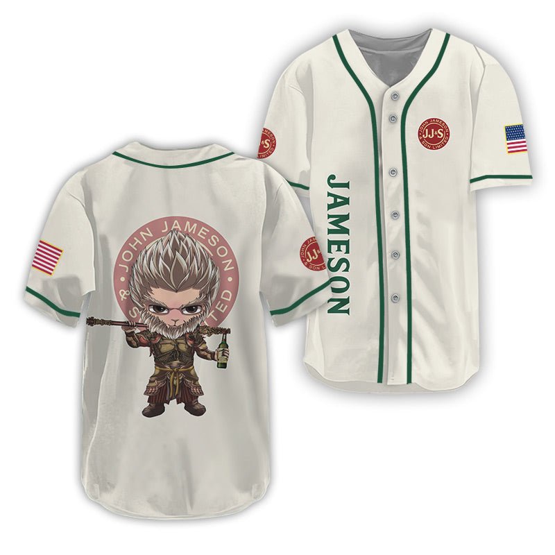 Jameson Black Myth Wukong Baseball Jersey - VinoVogue.com