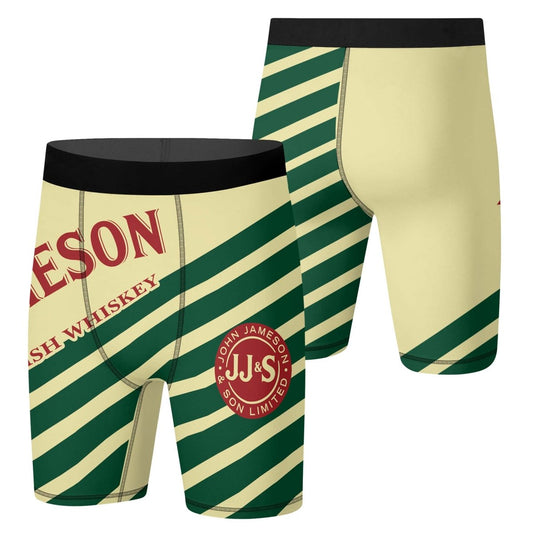 Jameson Diagonal Stripe Compression Shorts - VinoVogue.com