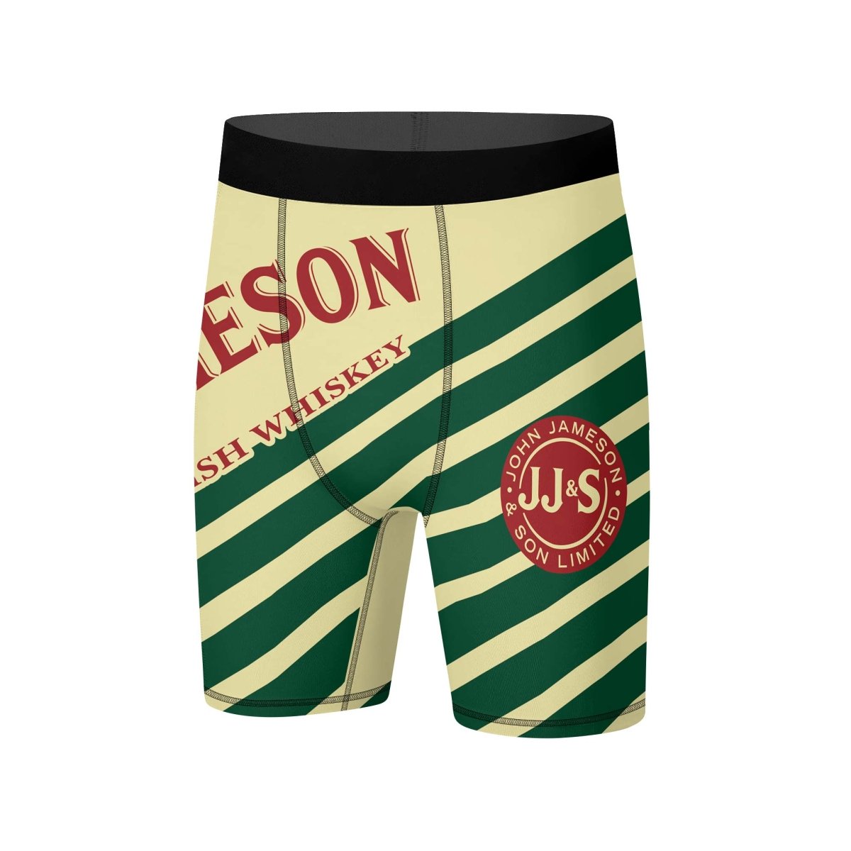 Jameson Diagonal Stripe Compression Shorts - VinoVogue.com
