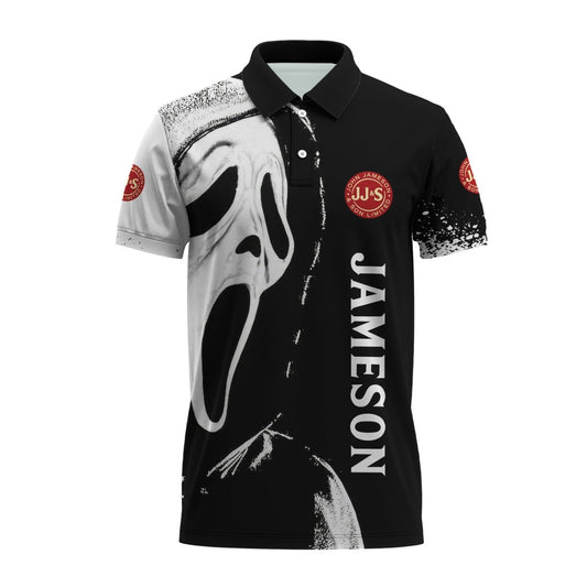 Jameson Ghostface Scream Polo Shirt - VinoVogue.com