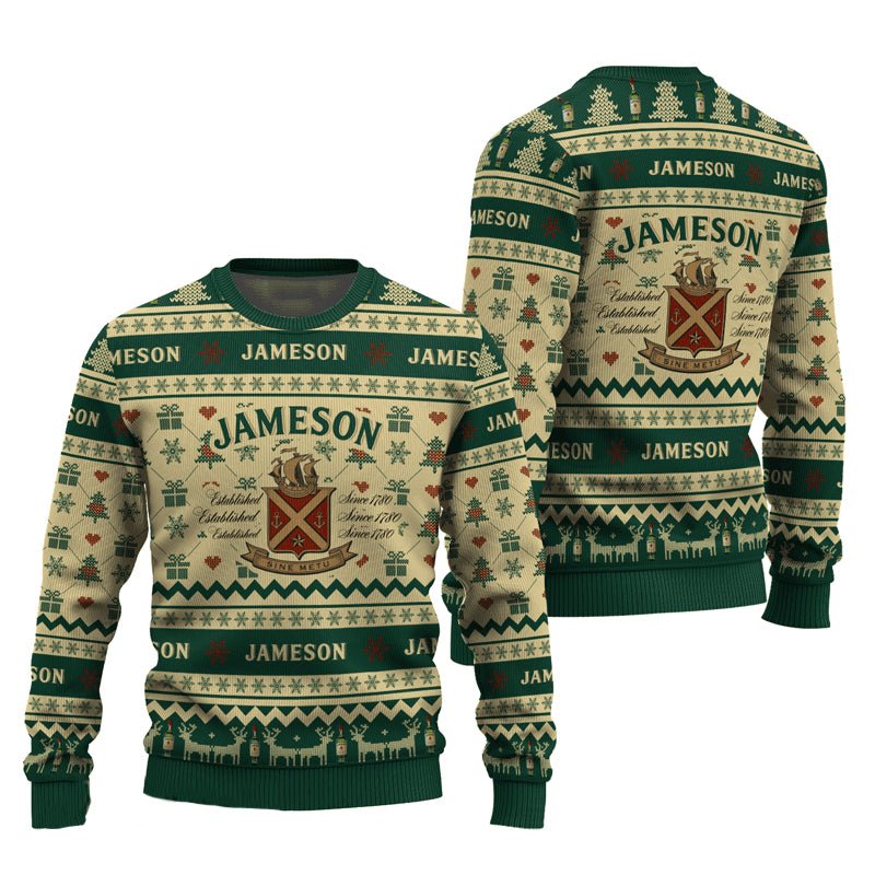 Jameson Snowing Christmas Ugly Sweater - VinoVogue.com