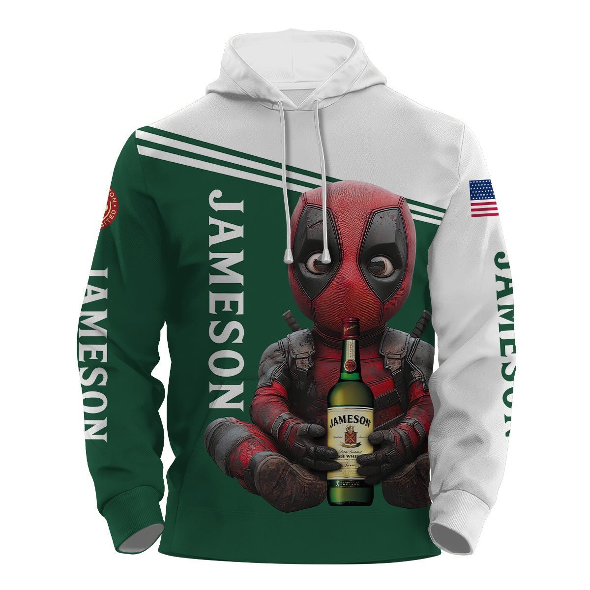 Jameson Time with Deadpool Hoodie & Zip Hoodie - VinoVogue.com