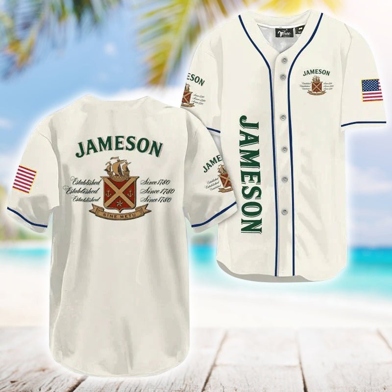 Jameson USA Flag Baseball Jersey - VinoVogue.com