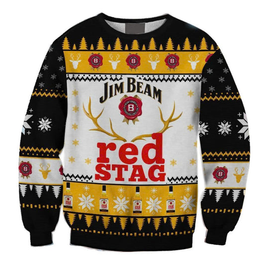 Jim Beam Reindeer Ugly Sweater - VinoVogue.com