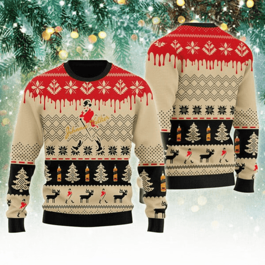 Johnnie Walker Christmas Festival Ugly Sweater - VinoVogue.com