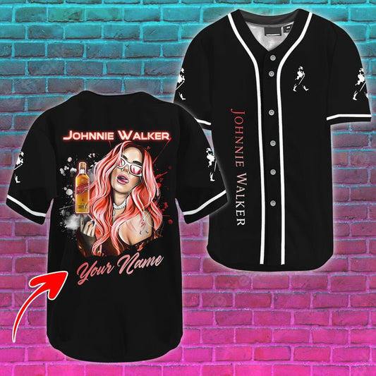 Personalized Johnnie Walker's Sweet Lady Baseball Jersey - VinoVogue.com