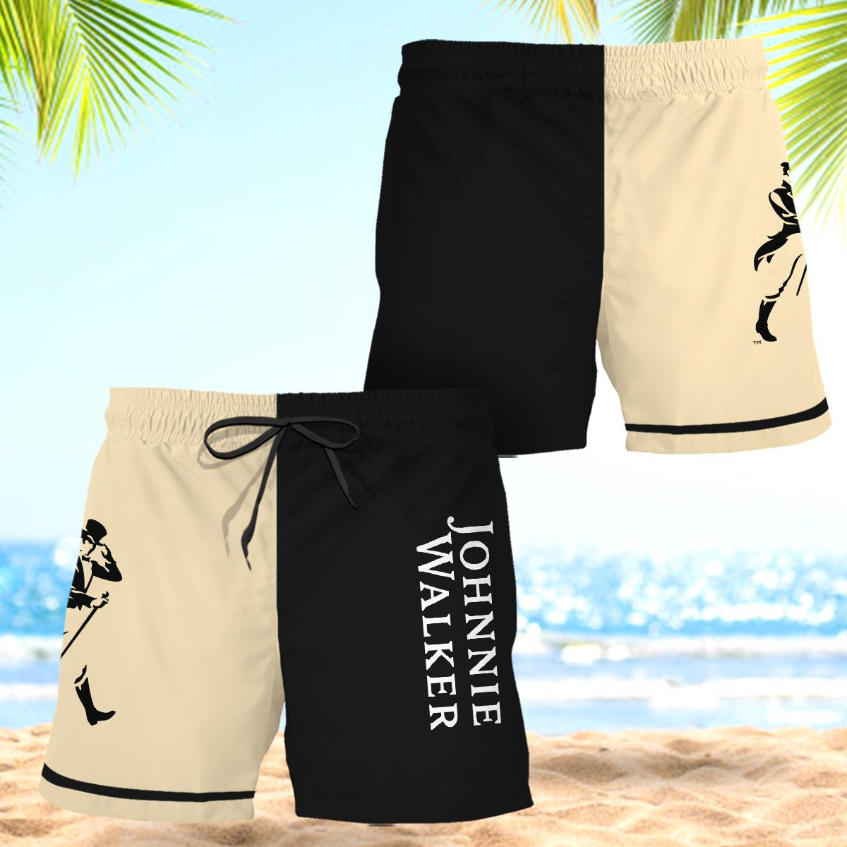 Johnnie Walker Basic Colorful Swim Trunks - VinoVogue.com