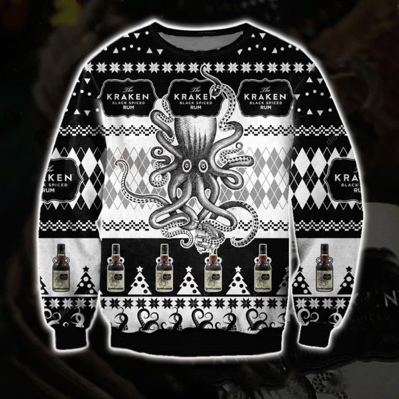 Kraken Rum Christmas Ugly Sweater