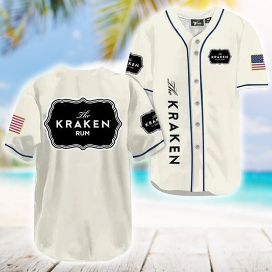 Kraken Rum USA Flag Baseball Jersey - VinoVogue.com