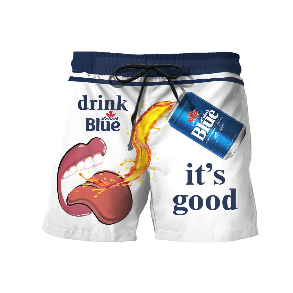 Drink Labatt Blue It's Good Swim Trunks - VinoVogue.com