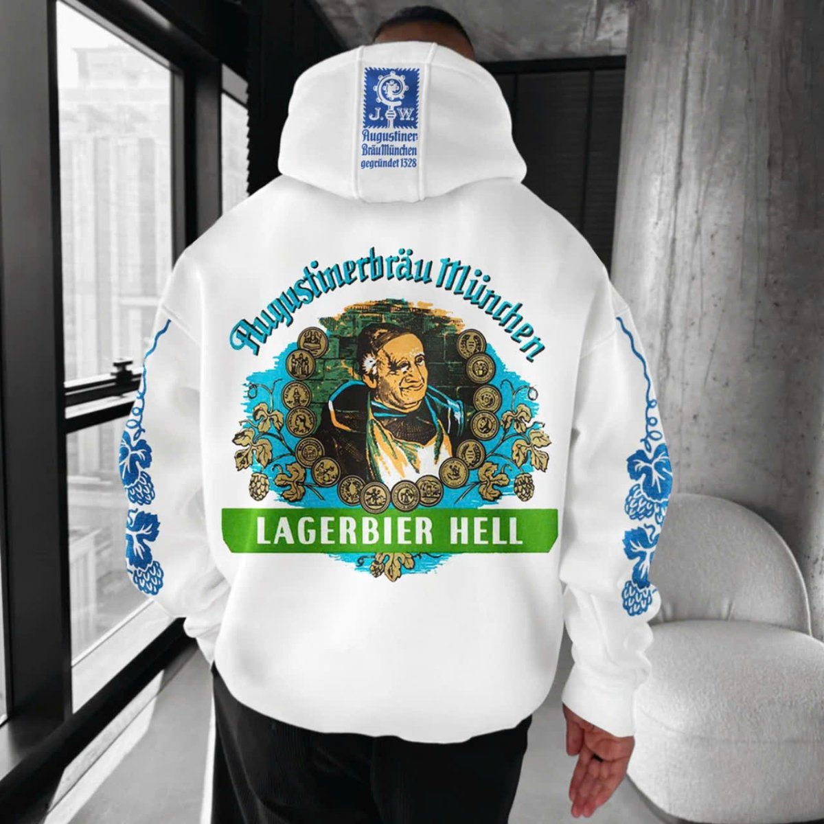 Lagerbier Hell Basic Hoodie - VinoVogue.com