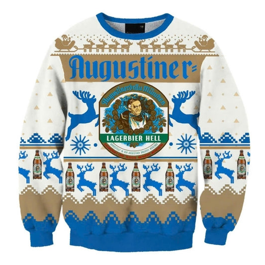 Langerbier Hell Christmas Reindeer Ugly Sweater - VinoVogue.com