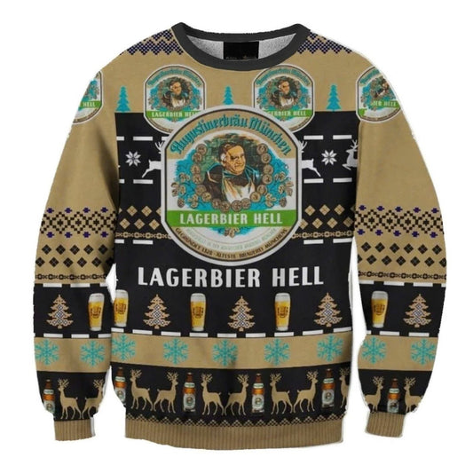 Langerbier Hell Winter Holiday Ugly Sweater - VinoVogue.com