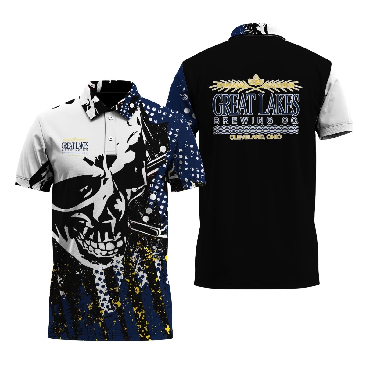 Great Lakes Skull Legend Polo Shirt - VinoVogue.com