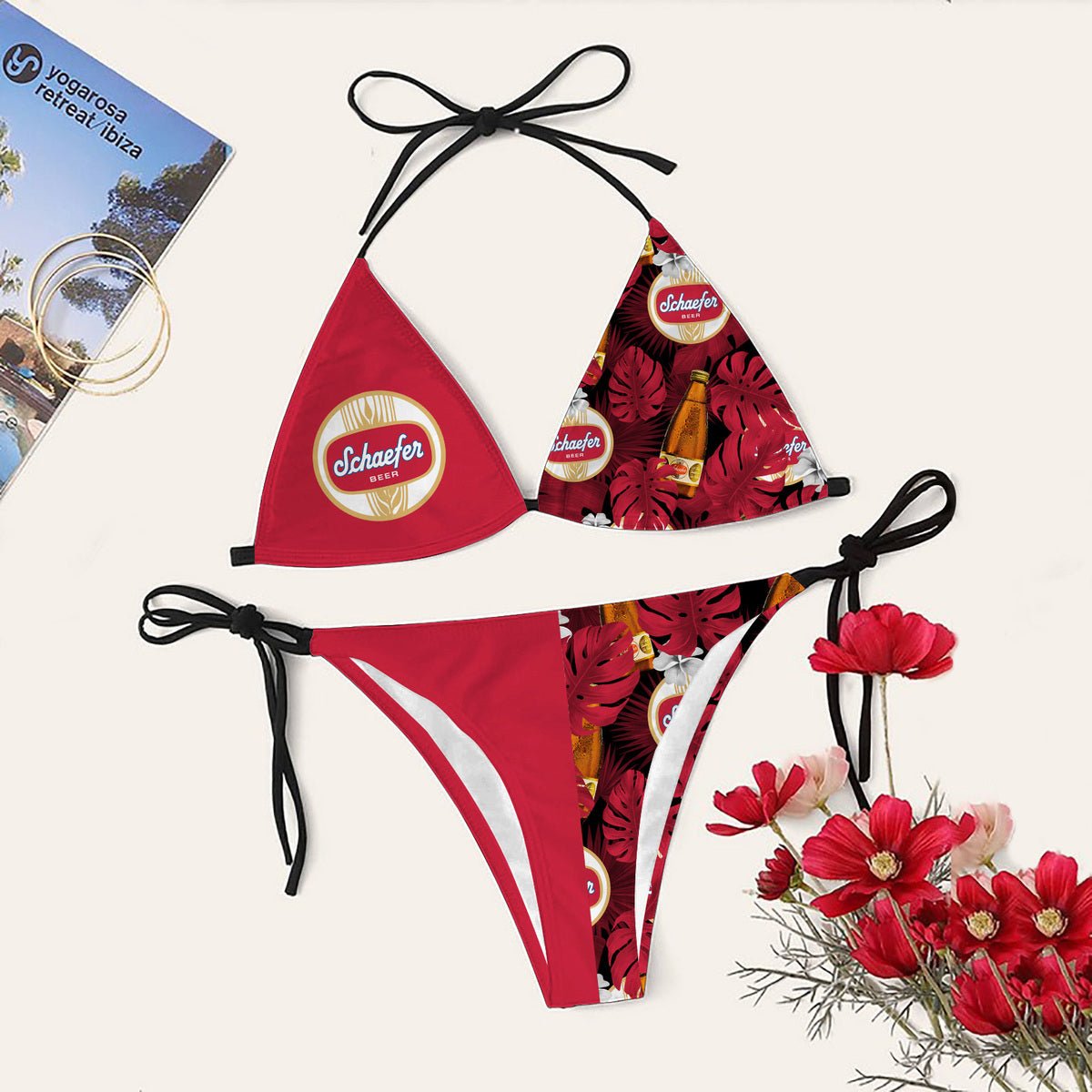 Schaefer Beer Triangle Beach Bikini - VinoVogue.com