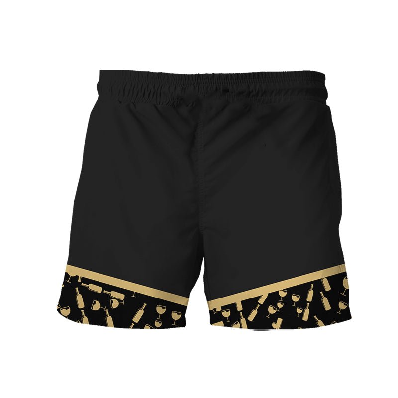 Guinness Bottle Pattern Swim Trunks - VinoVogue.com