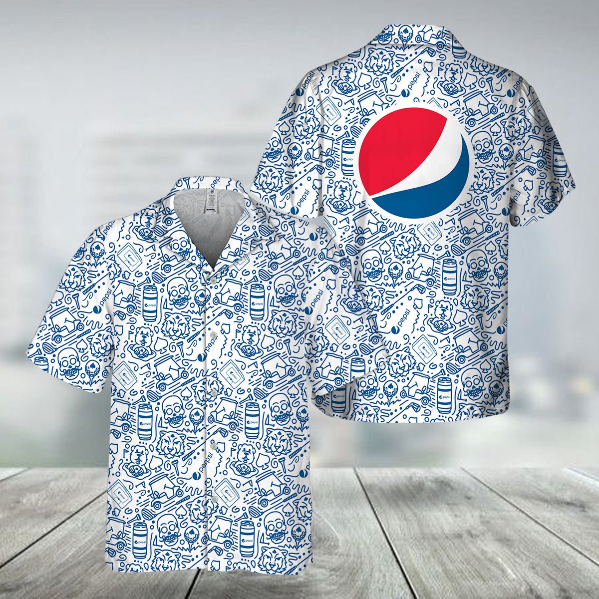 Pepsi Summer Doodle Art Hawaiian Shirt - VinoVogue.com