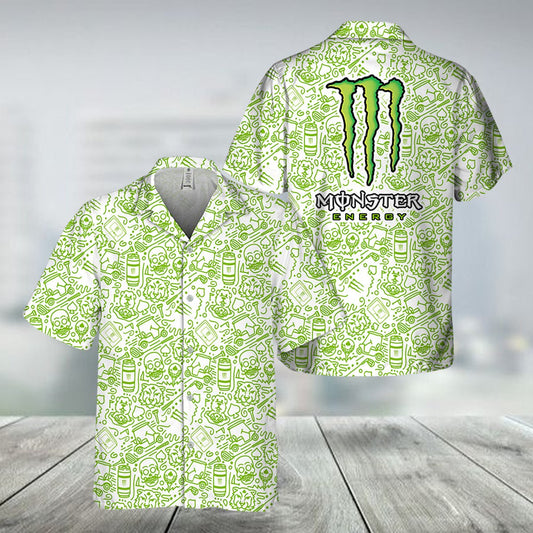 Monster Summer Doodle Art Hawaiian Shirt - VinoVogue.com