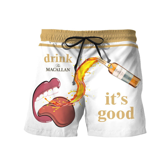 Drink Macallan It's Good Swim Trunks - VinoVogue.com