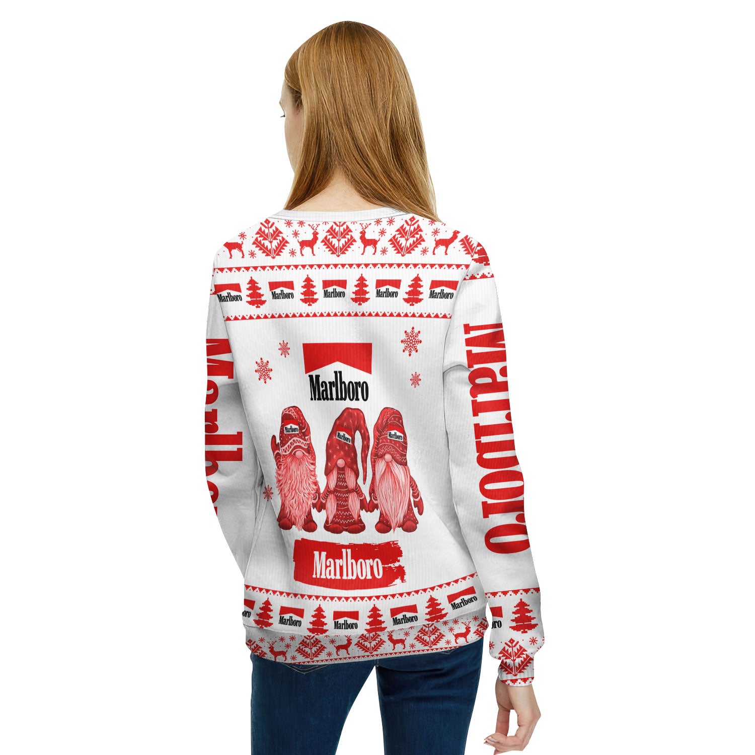 Marlboro Christmas Gnomies Ugly Sweater