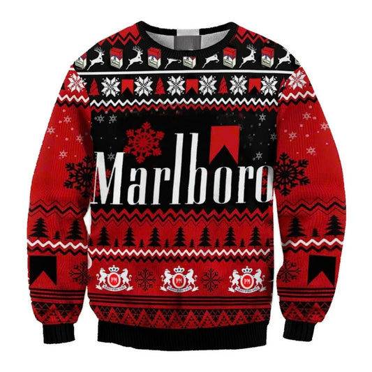 Marlboro Christmas Holiday Ugly Sweater - VinoVogue.com