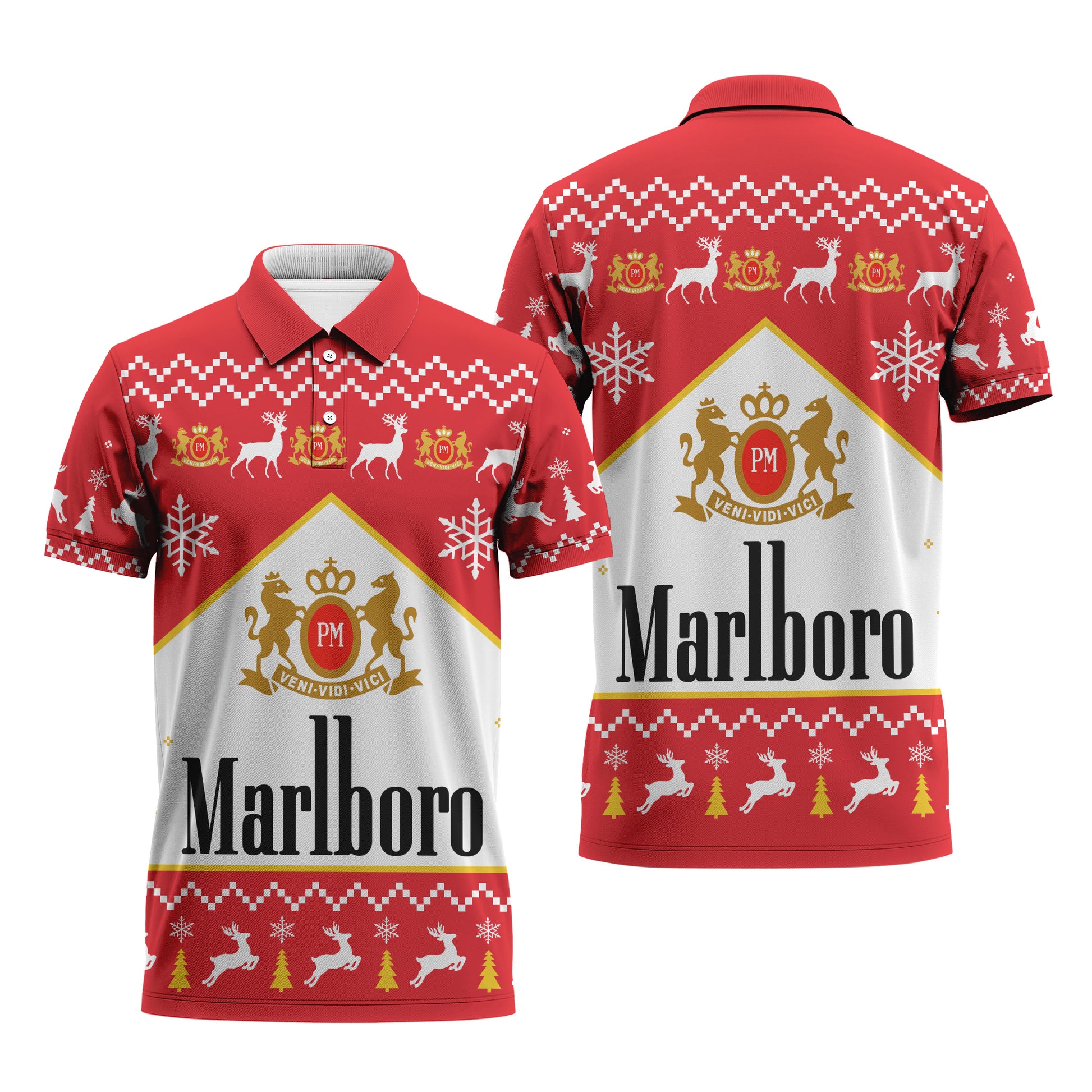 Marlboro Christmas Polo Shirt