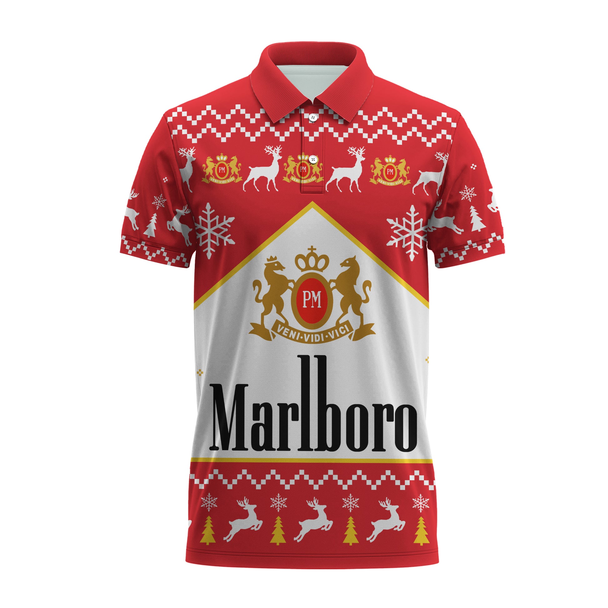 Marlboro Christmas Polo Shirt