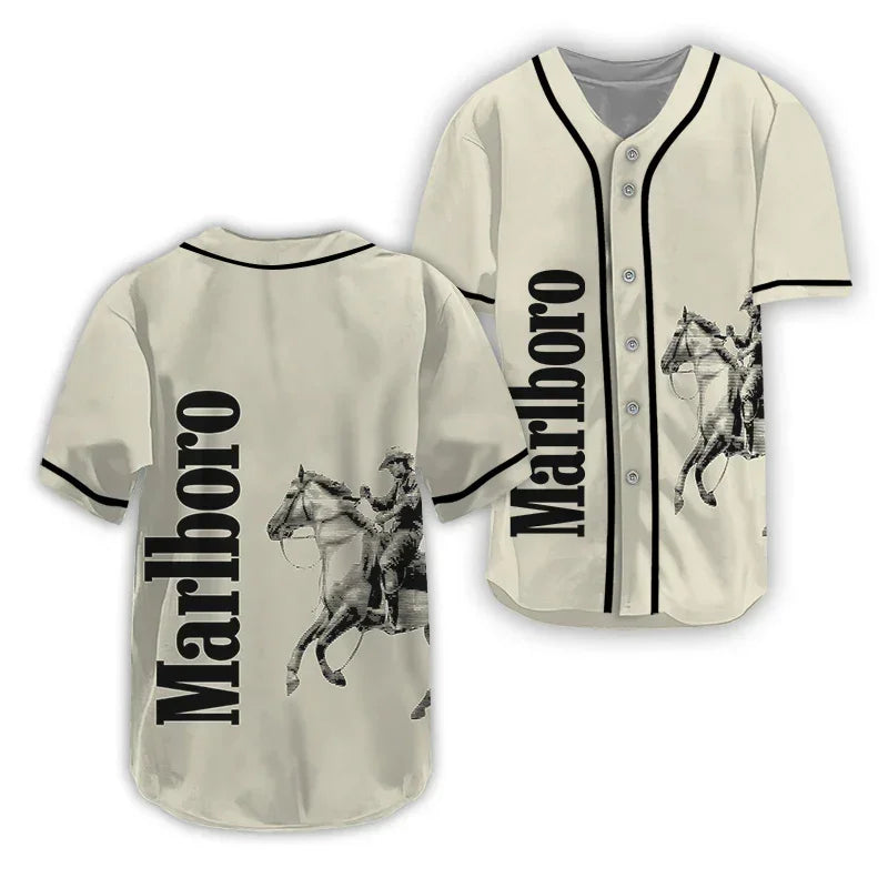 Marlboro Cowboy Baseball Jersey