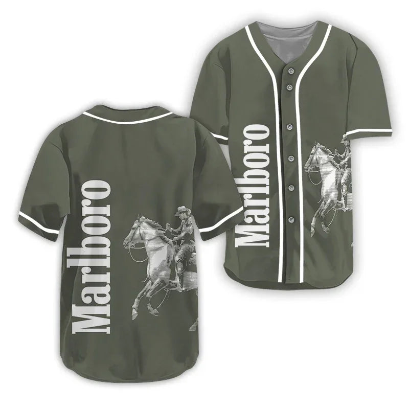 Marlboro Cowboy Baseball Jersey