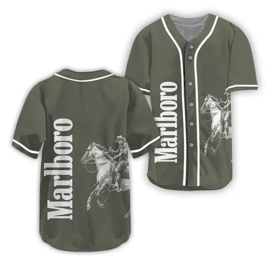 Marlboro Cowboy Baseball Jersey