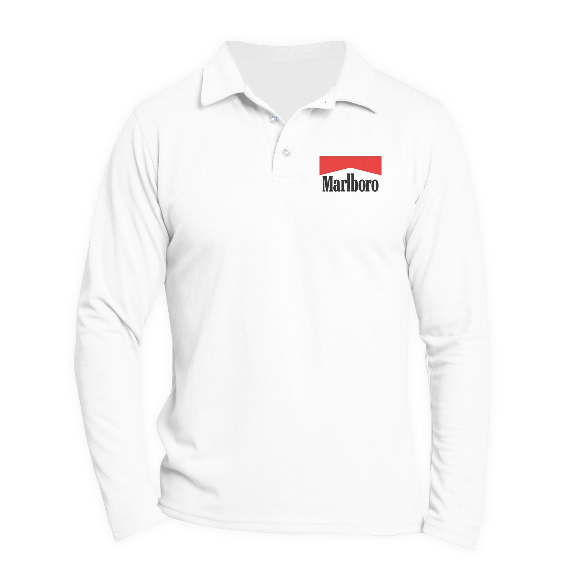 Marlboro Long Sleeve Polo Shirt