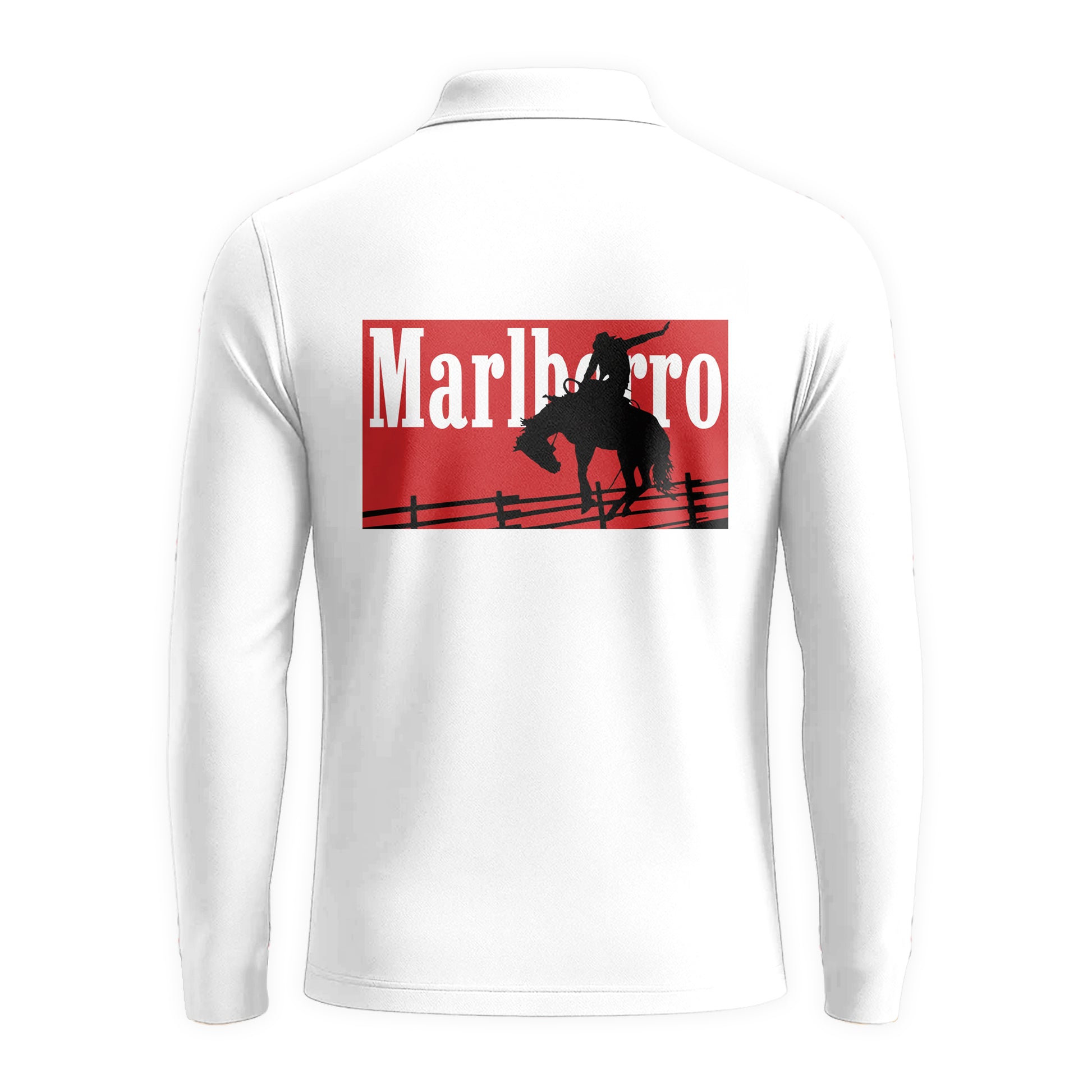 Marlboro Long Sleeve Polo Shirt