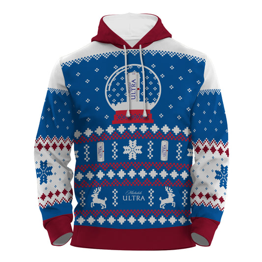 Michelob Ultra Christmas Crystal Ball Pullover & Zip Hoodie