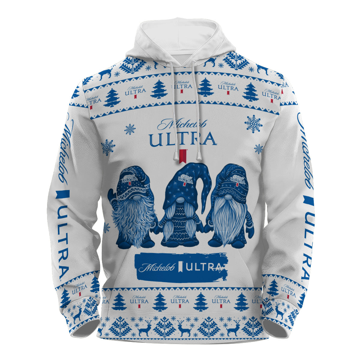 Michelob Ultra Christmas Gnomies Pullover & Zip Hoodie