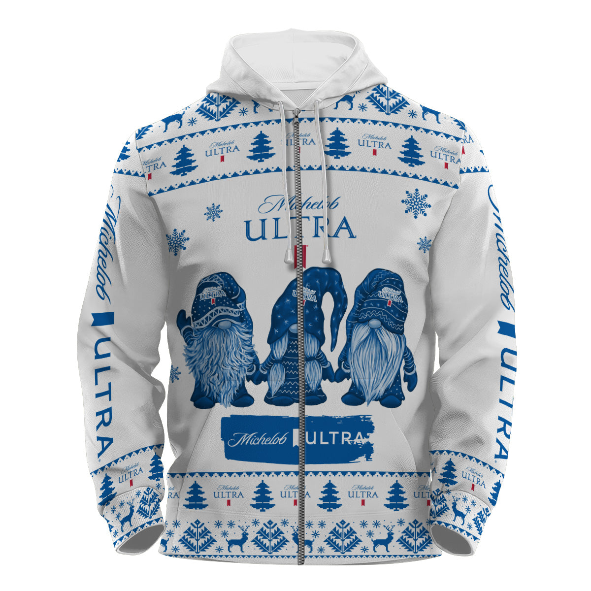 Michelob Ultra Christmas Gnomies Pullover & Zip Hoodie