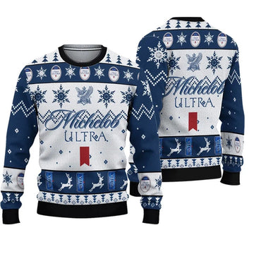 Michelob Ultra Christmas Ugly Sweater - VinoVogue.com