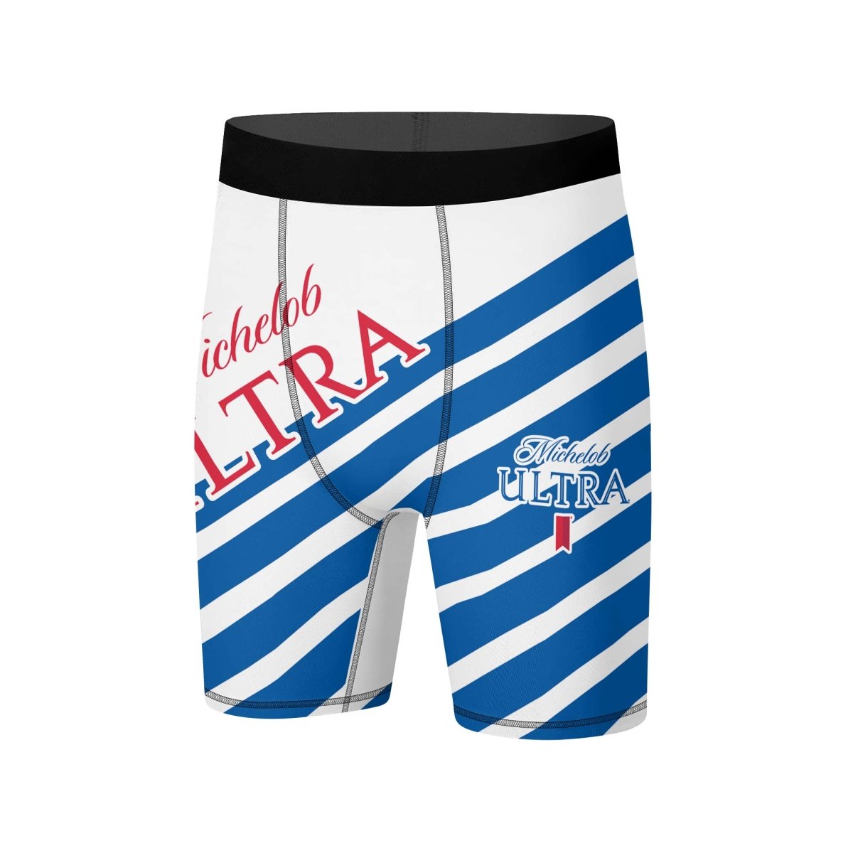 Michelob Ultra Diagonal Stripe Compression Shorts - VinoVogue.com