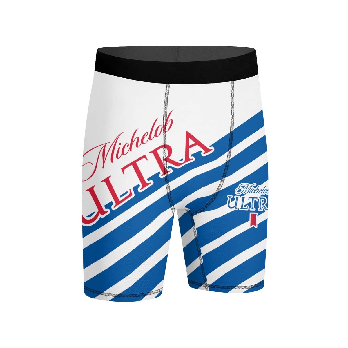 Michelob Ultra Diagonal Stripe Compression Shorts - VinoVogue.com