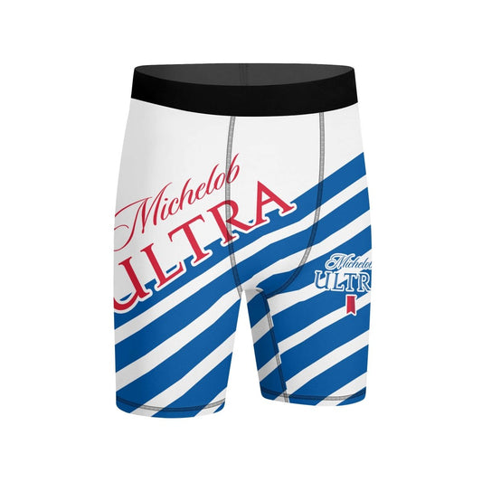 Michelob Ultra Diagonal Stripe Compression Shorts - VinoVogue.com