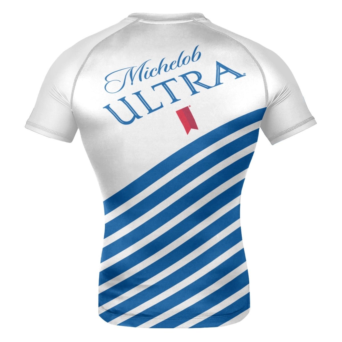 Michelob Ultra Diagonal Stripe Rash Guard - VinoVogue.com